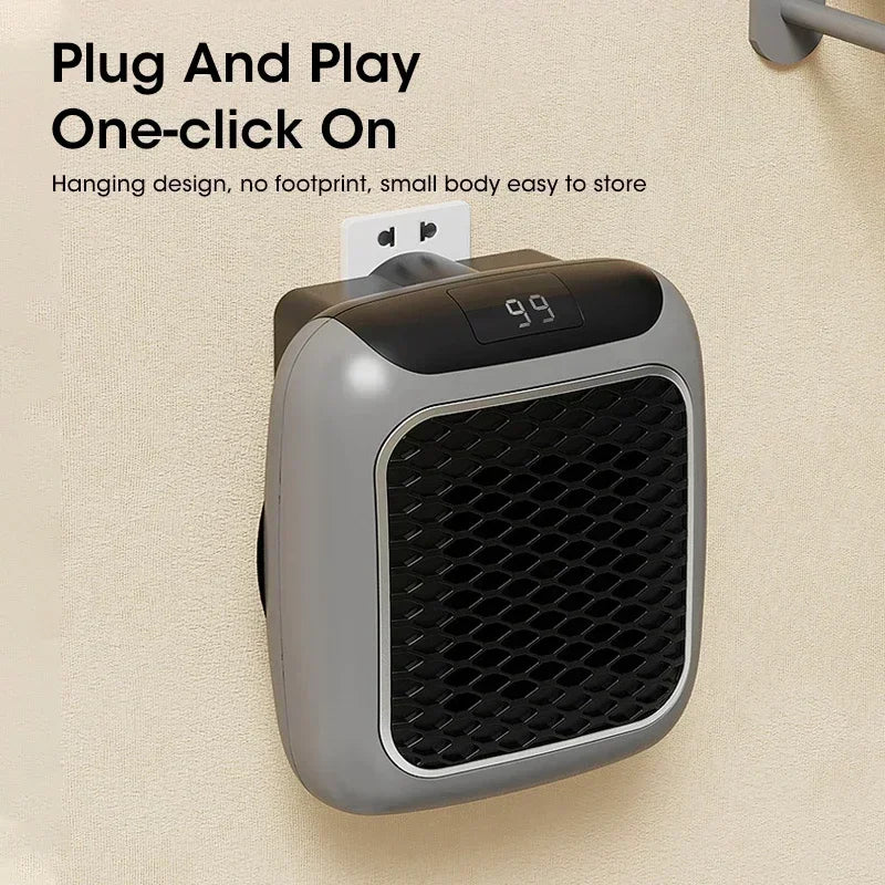 Compact 800W Heater – Fast Heating & Remote