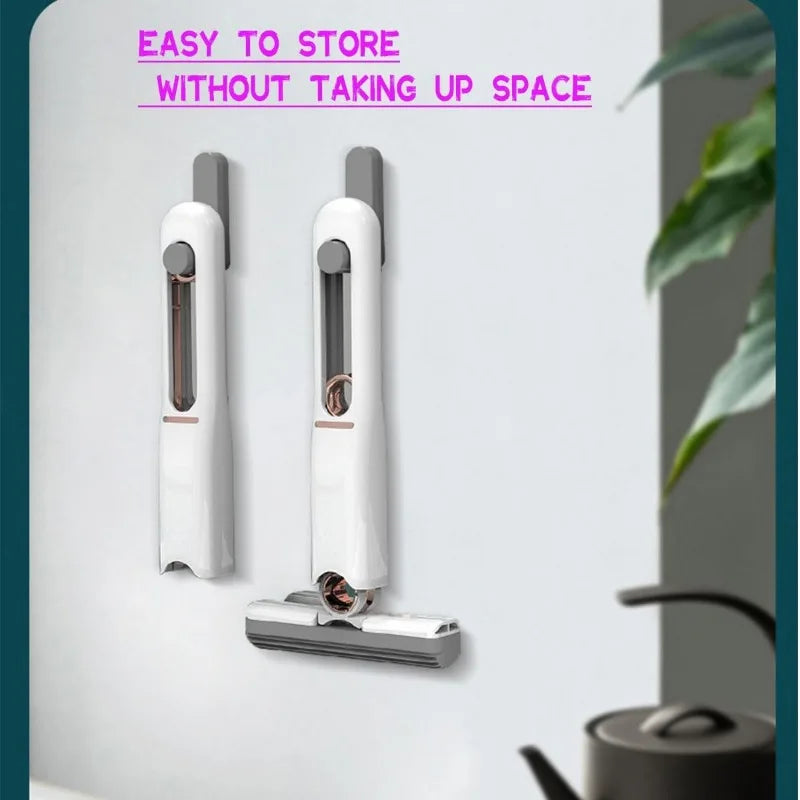 Multi-Use Foldable Sponge Mop with Refill Head