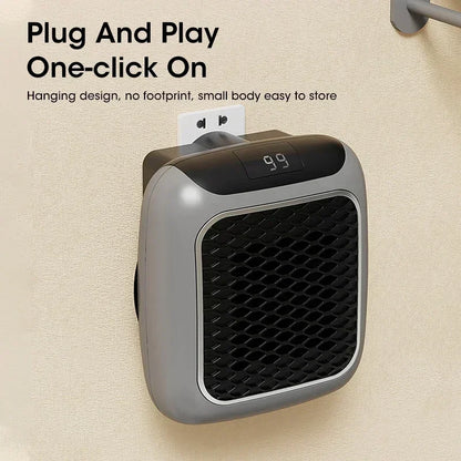 Compact 800W Heater – Fast Heating & Remote